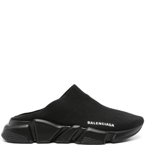 Balenciaga Black Slip-On Sneakers - Picture 1 of 10